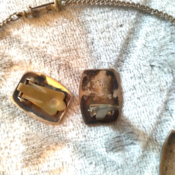 Vintage Cusco Jewelry Set 18K Gold and Sterling Silver - Picture 6 of 6